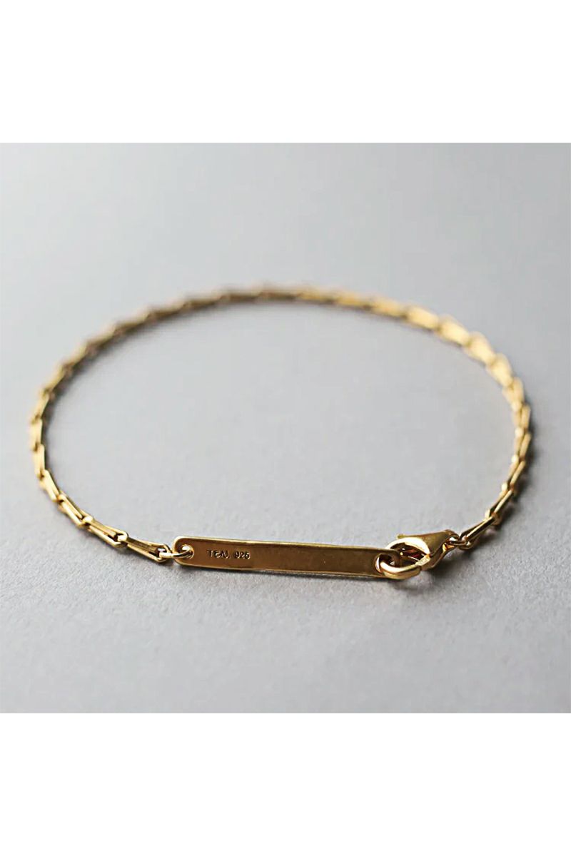 TEN.(テン) バリーコーンチェーンブレスレット GD brg-0045