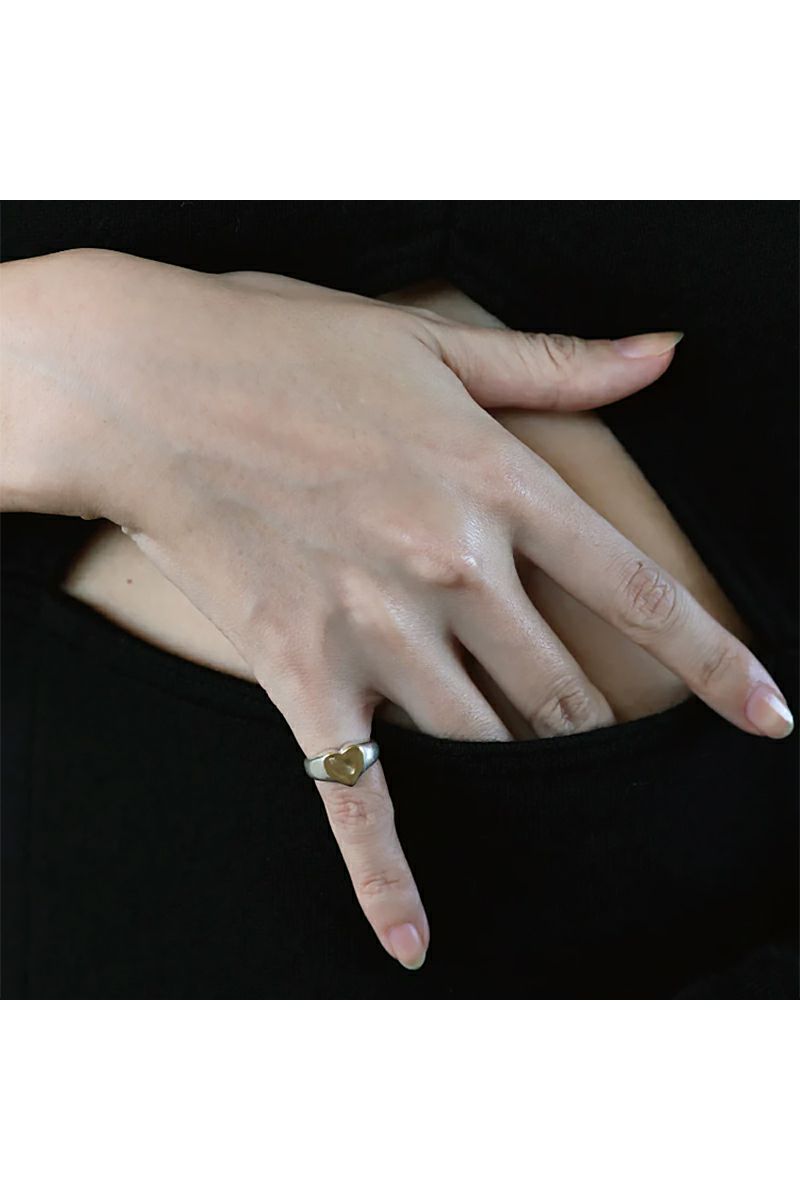 TEN.(テン) ハートシグネットリング MIX rgx-0151