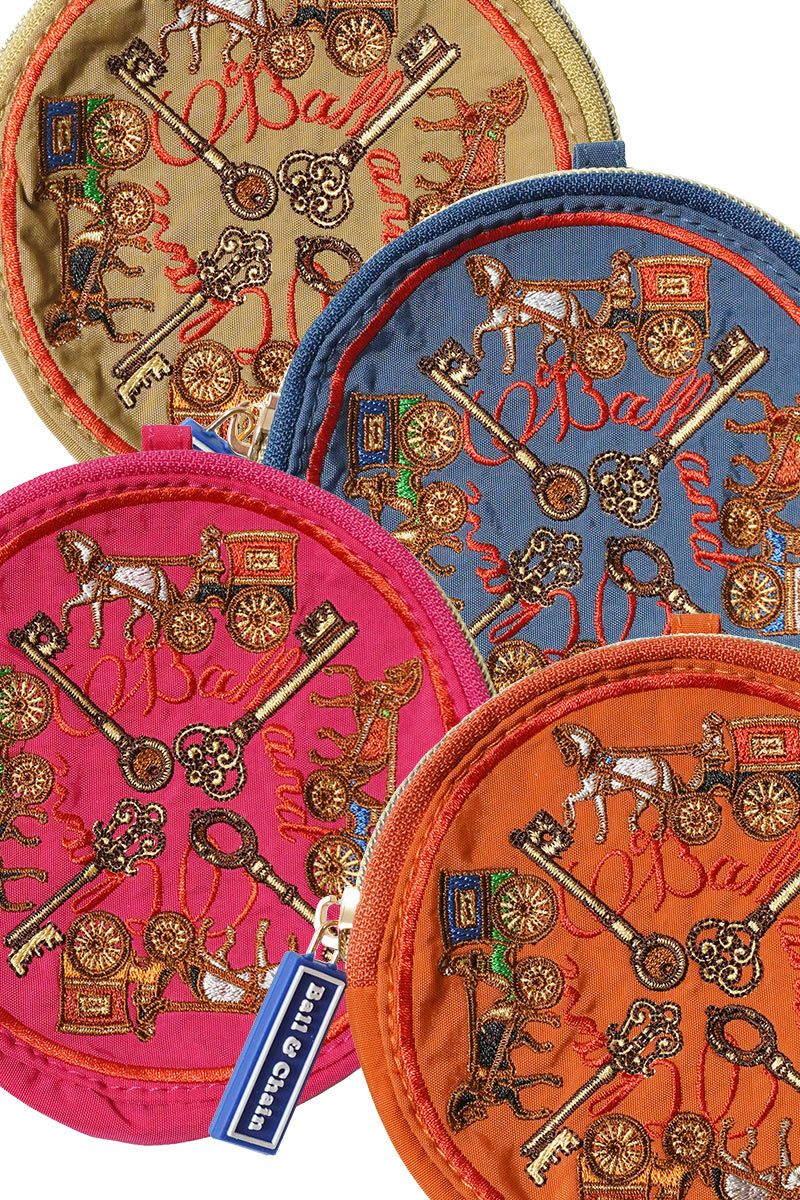 Ball & Chain(ボールアンドチェーン) Key & Carriage Round(P) キーアンドキャリッジ ラウンドポーチ 301638