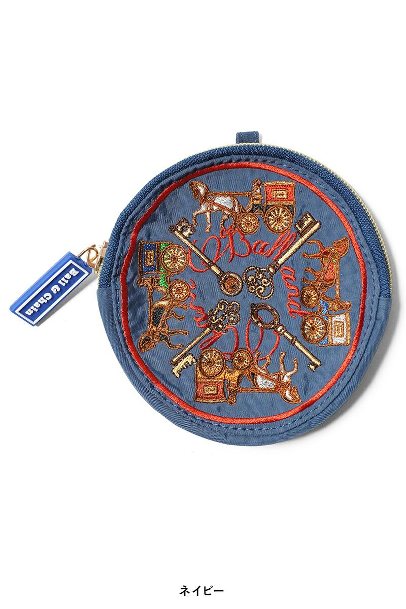 Ball & Chain(ボールアンドチェーン) Key & Carriage Round(P) キーアンドキャリッジ ラウンドポーチ 301638