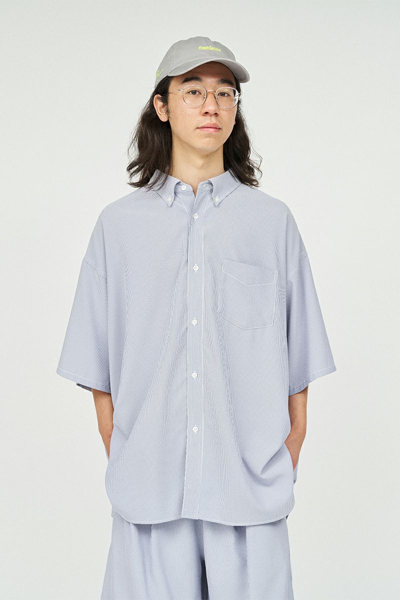 FreshService(フレッシュサービス) SEERSUCKER B.D. SHIRT シアサッカーボタンダウンシャツ FSC252-50043