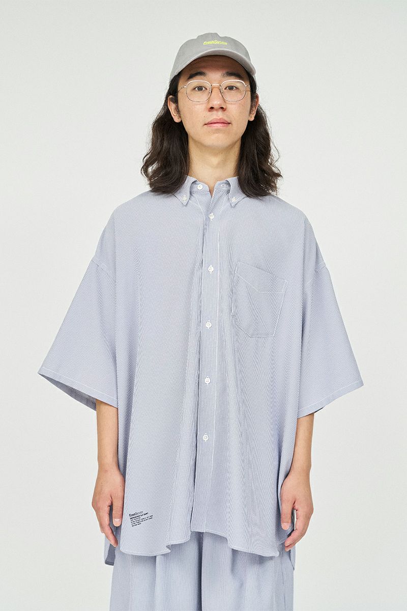FreshService(フレッシュサービス) SEERSUCKER B.D. SHIRT シアサッカーボタンダウンシャツ FSC252-50043