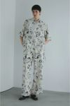 MANOF(マノフ) BLURRED FLOWER WIDE PANTS フラワーワイドパンツ 89110-7012