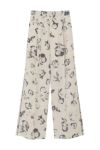 MANOF(マノフ) BLURRED FLOWER WIDE PANTS フラワーワイドパンツ 89110-7012