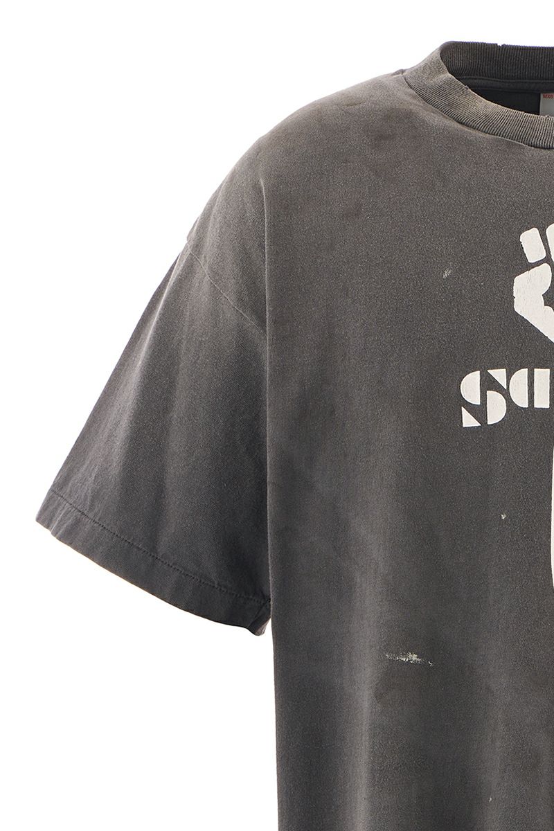 SAINT Mxxxxxx(セントマイケル) SM-HR1-0000-001 / SS TEE / FIST / BLACK 半袖Tシャツ