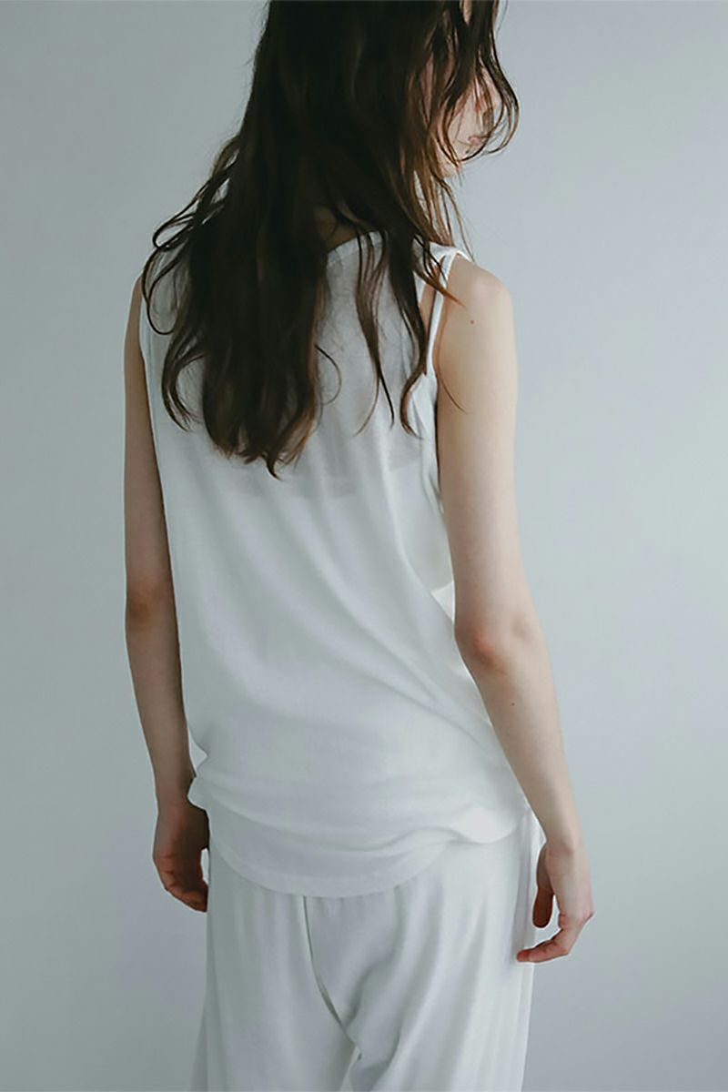 ETRE TOKYO(エトレトウキョウ) ヘンリーネックエアリータンクトップ 1225412001