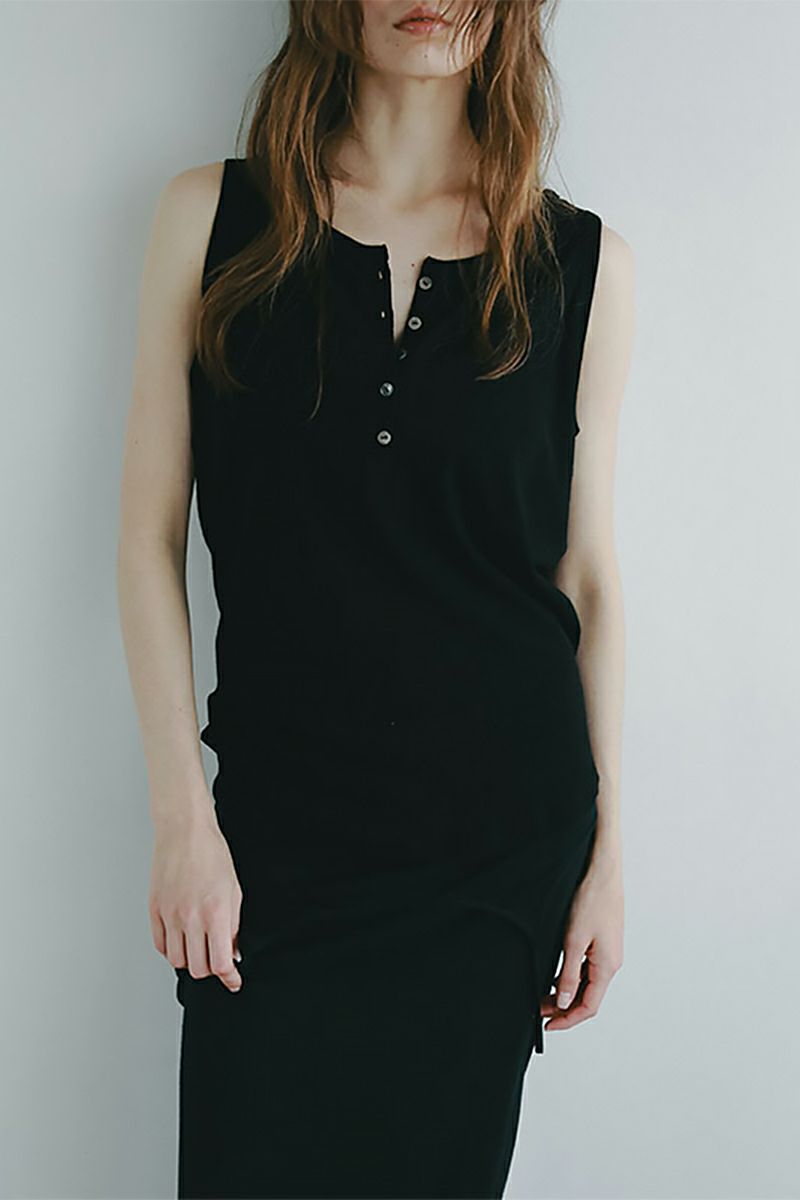 ETRE TOKYO(エトレトウキョウ) ヘンリーネックエアリータンクトップ 1225412001