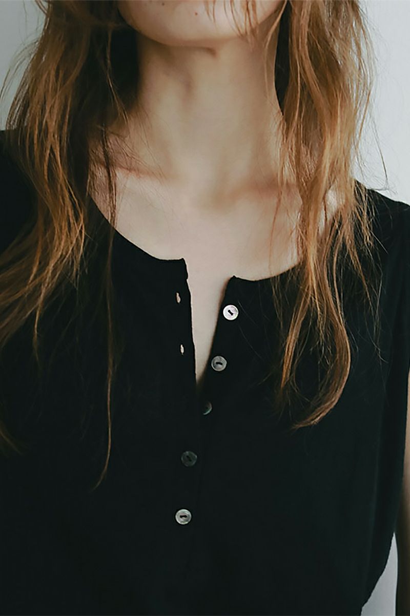 ETRE TOKYO(エトレトウキョウ) ヘンリーネックエアリータンクトップ 1225412001