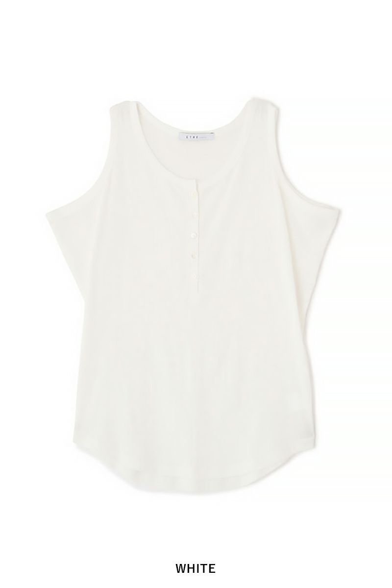 ETRE TOKYO(エトレトウキョウ) ヘンリーネックエアリータンクトップ 1225412001