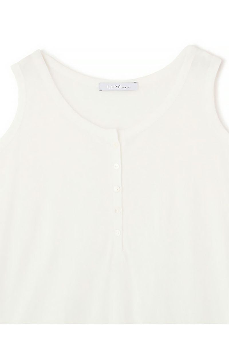 ETRE TOKYO(エトレトウキョウ) ヘンリーネックエアリータンクトップ 1225412001