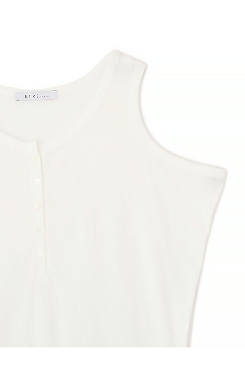 ETRE TOKYO(エトレトウキョウ) ヘンリーネックエアリータンクトップ 1225412001