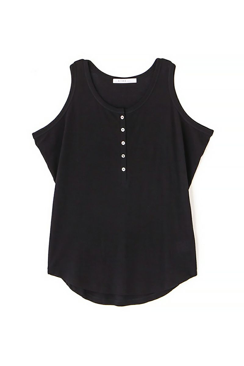 ETRE TOKYO(エトレトウキョウ) ヘンリーネックエアリータンクトップ 1225412001