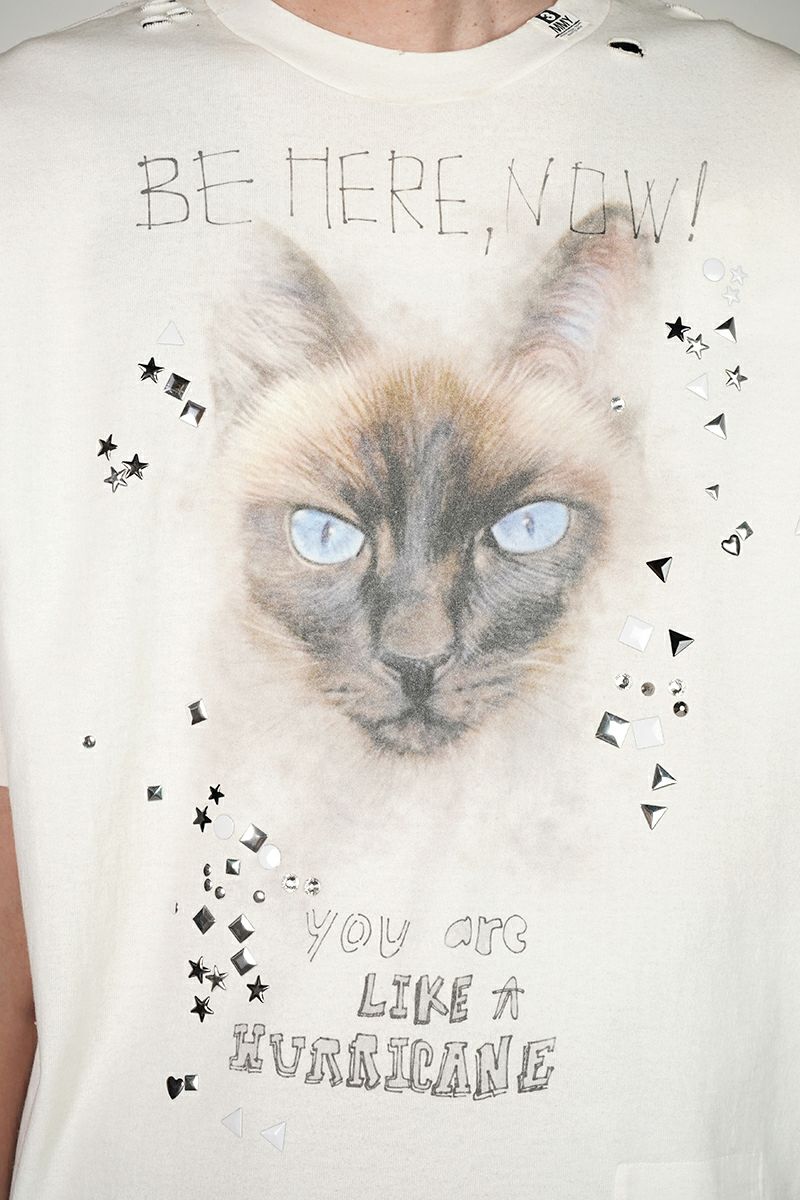 Maison MIHARA YASUHIRO(メゾン ミハラヤスヒロ)EMBELLISHED DISTRESSED TEE エンベルイッシュドディストレストTシャツ J15TS752