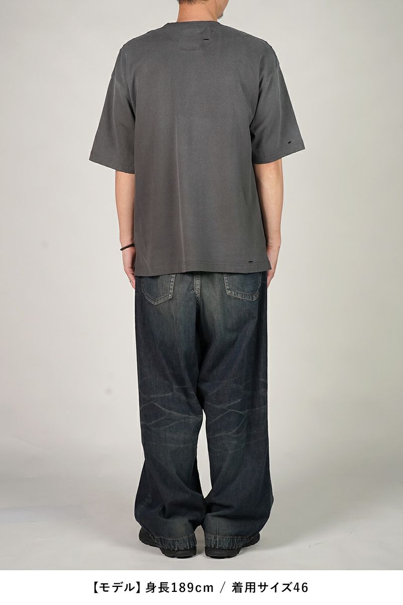 Maison MIHARA YASUHIRO(メゾン ミハラヤスヒロ)EMBELLISHED DISTRESSED TEE エンベルイッシュドディストレストTシャツ J15TS752