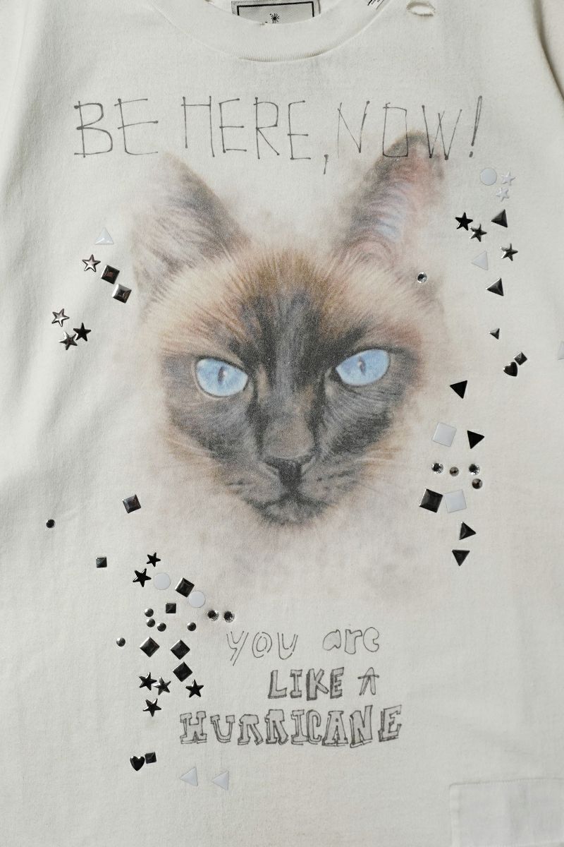 Maison MIHARA YASUHIRO(メゾン ミハラヤスヒロ)EMBELLISHED DISTRESSED TEE エンベルイッシュドディストレストTシャツ J15TS752