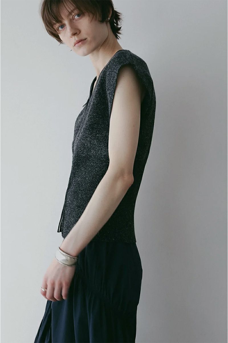 MANOF(マノフ) ZIP UP KNIT TOPS ジップアップニットトップス 89106-2182