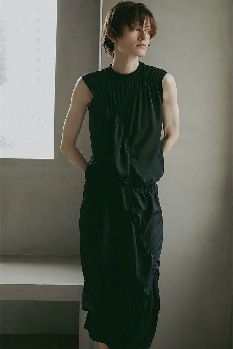 MANOF(マノフ) CIRCLE SHEERING ONE PIECE サークルシャーリングワンピース 89112-5012