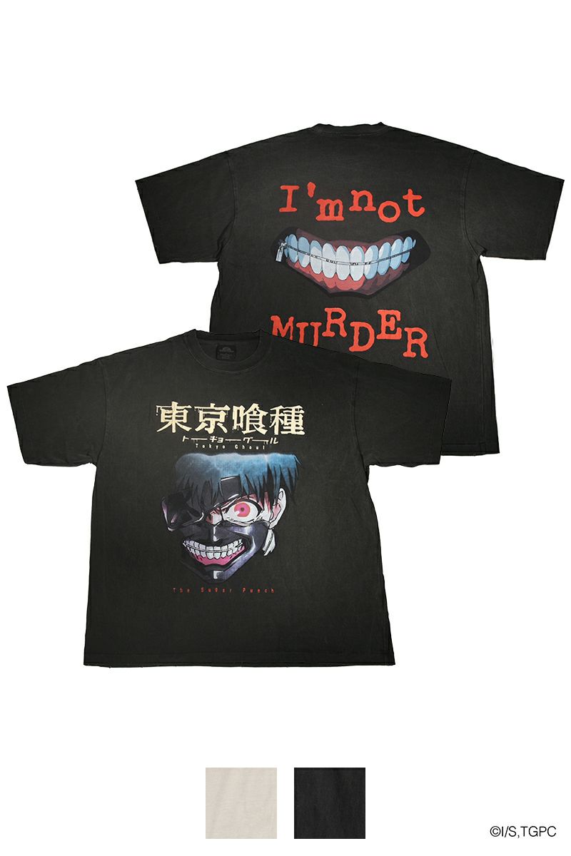 THE SUGAR PUNCH(シュガーパンチ) SS T-Shirt(KANEKI MASK) 半袖Tシャツ 東京喰種トーキョーグール 金木研 カネキ TTGM25SM001
