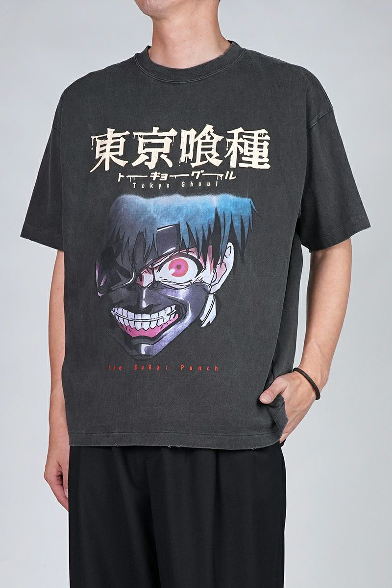 THE SUGAR PUNCH(シュガーパンチ) SS T-Shirt(KANEKI MASK) 半袖Tシャツ 東京喰種トーキョーグール 金木研 カネキ TTGM25SM001