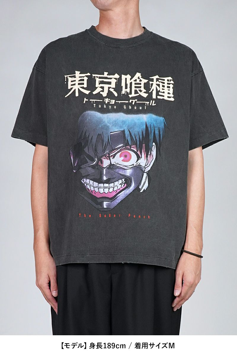 THE SUGAR PUNCH(シュガーパンチ) SS T-Shirt(KANEKI MASK) 半袖Tシャツ 東京喰種トーキョーグール 金木研 カネキ TTGM25SM001