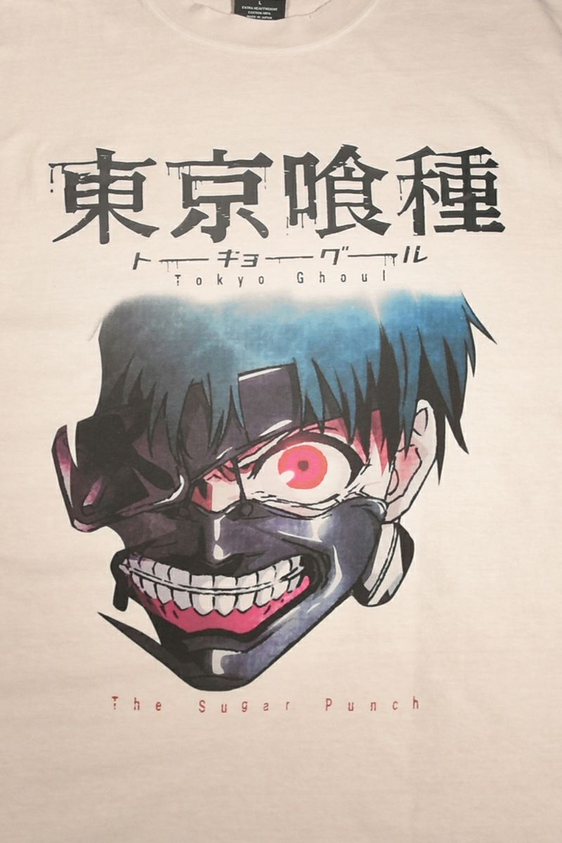 THE SUGAR PUNCH(シュガーパンチ) SS T-Shirt(KANEKI MASK) 半袖Tシャツ 東京喰種トーキョーグール 金木研 カネキ TTGM25SM001