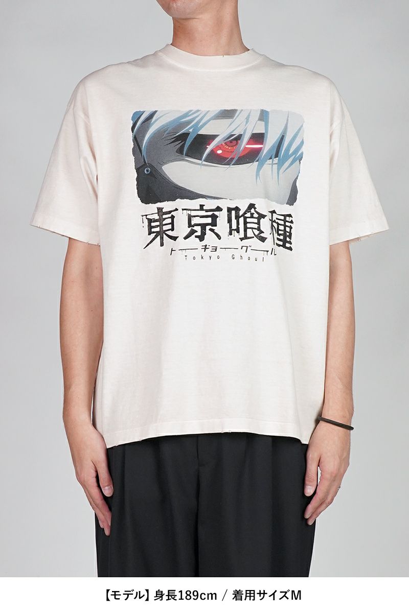 THE SUGAR PUNCH(シュガーパンチ) SS T-Shirt(KANEKI BACK BORN) 半袖Tシャツ 東京喰種トーキョーグール 金木研 カネキ TTGM25SM004