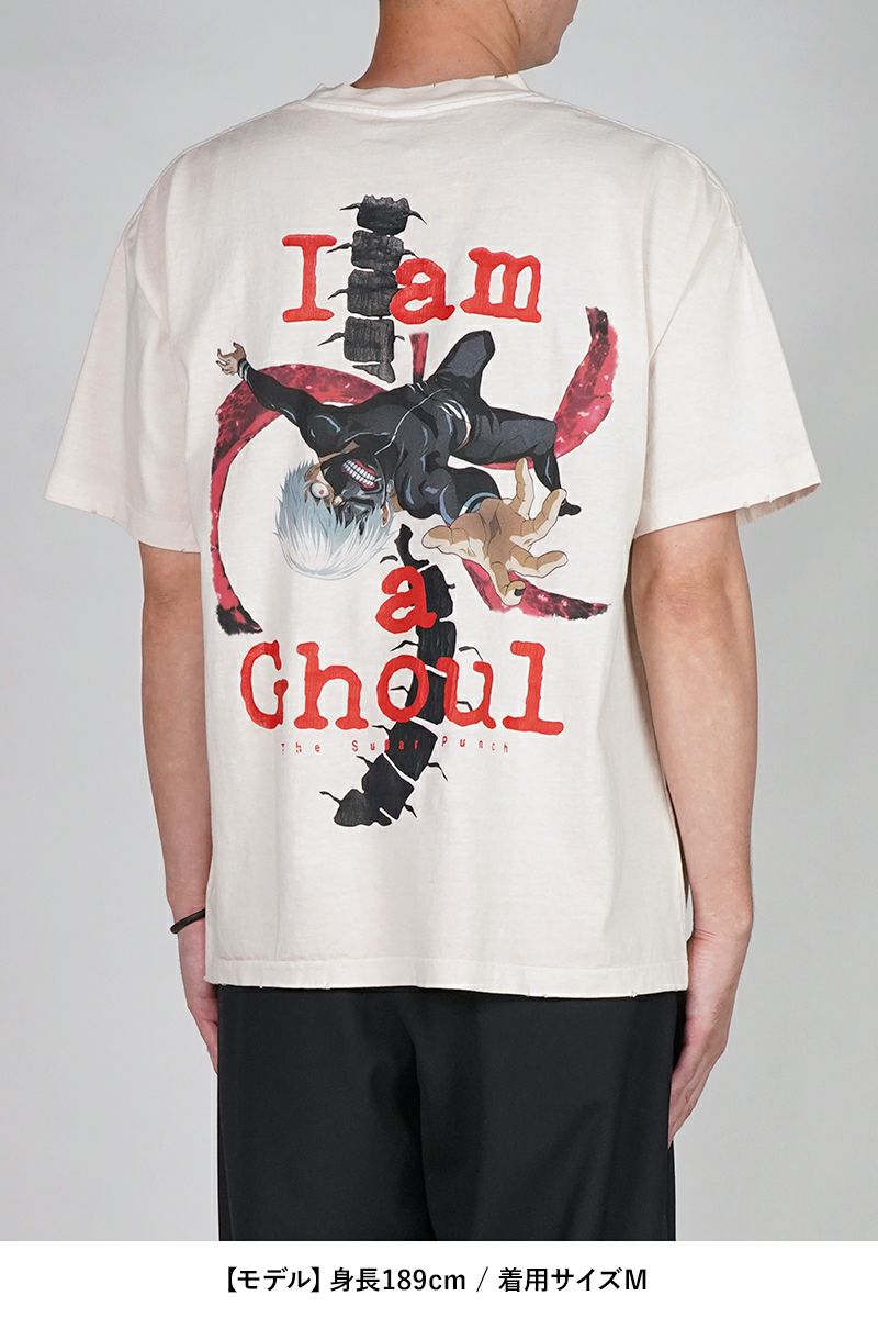 THE SUGAR PUNCH(シュガーパンチ) SS T-Shirt(KANEKI BACK BORN) 半袖Tシャツ 東京喰種トーキョーグール 金木研 カネキ TTGM25SM004