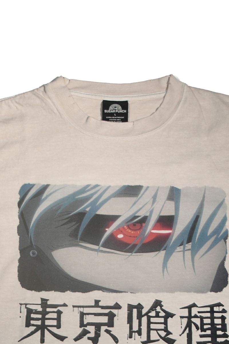 THE SUGAR PUNCH(シュガーパンチ) SS T-Shirt(KANEKI BACK BORN) 半袖Tシャツ 東京喰種トーキョーグール 金木研 カネキ TTGM25SM004