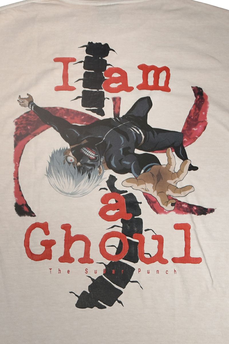 THE SUGAR PUNCH(シュガーパンチ) SS T-Shirt(KANEKI BACK BORN) 半袖Tシャツ 東京喰種トーキョーグール 金木研 カネキ TTGM25SM004