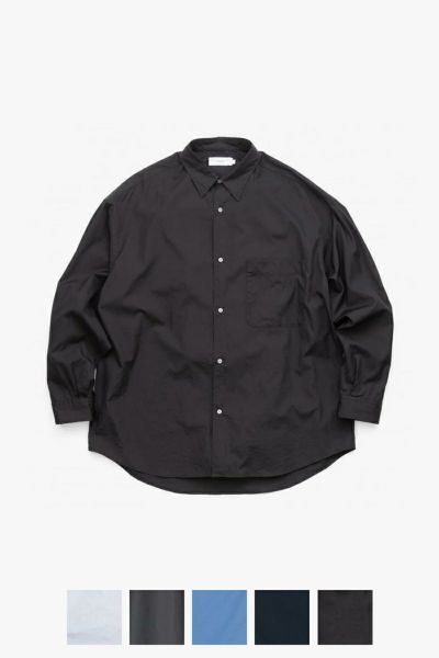 Graphpaper(グラフペーパー) Broad L/S Oversized Regular Collar Shirt ブロード長袖オーバーサイズレギュラーカラーシャツ GM253-50001B