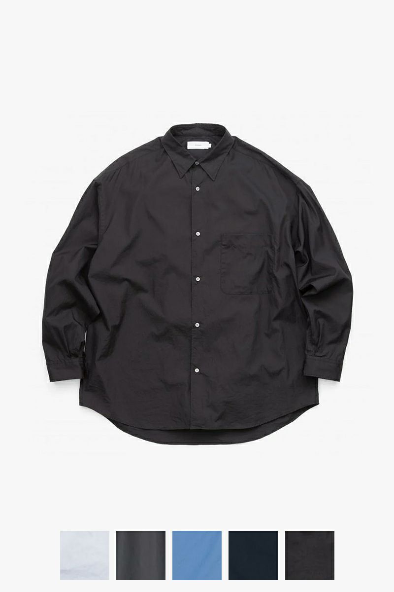 Graphpaper(グラフペーパー) Broad L/S Oversized Regular Collar Shirt ブロード長袖オーバーサイズレギュラーカラーシャツ GM253-50001B