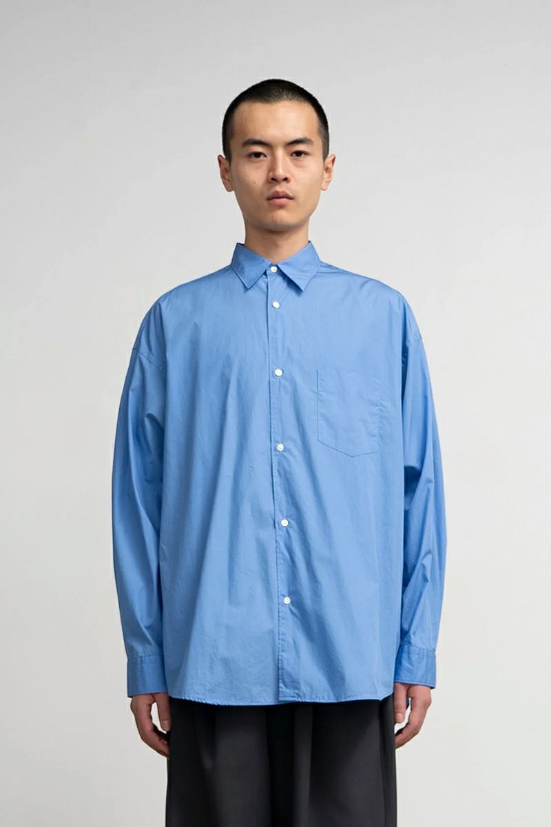 Graphpaper(グラフペーパー) Broad L/S Oversized Regular Collar Shirt ブロード長袖オーバーサイズレギュラーカラーシャツ GM253-50001B
