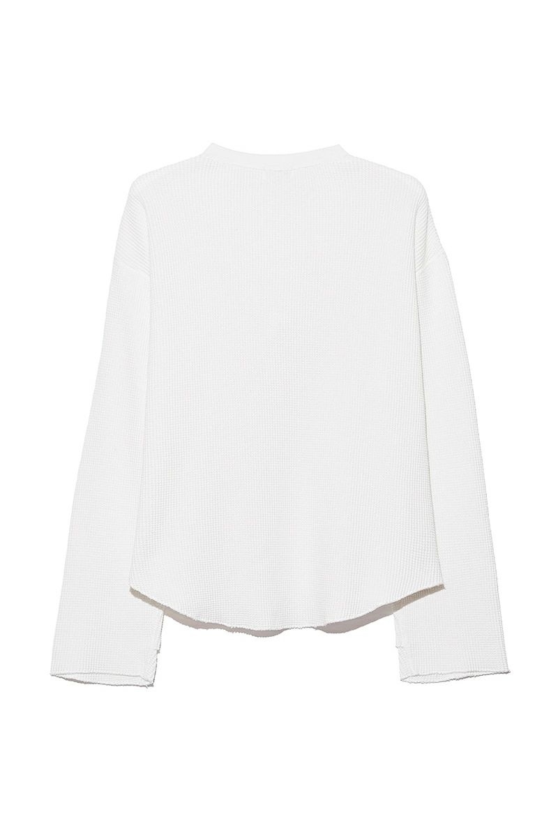 UNUSED(アンユーズド) Long-sleeve waffle T-shirt 長袖ワッフルTシャツ US2523