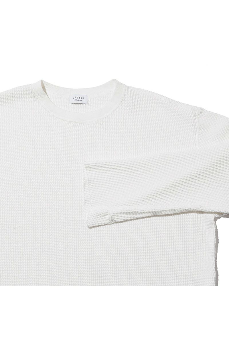 UNUSED(アンユーズド) Long-sleeve waffle T-shirt 長袖ワッフルTシャツ US2523