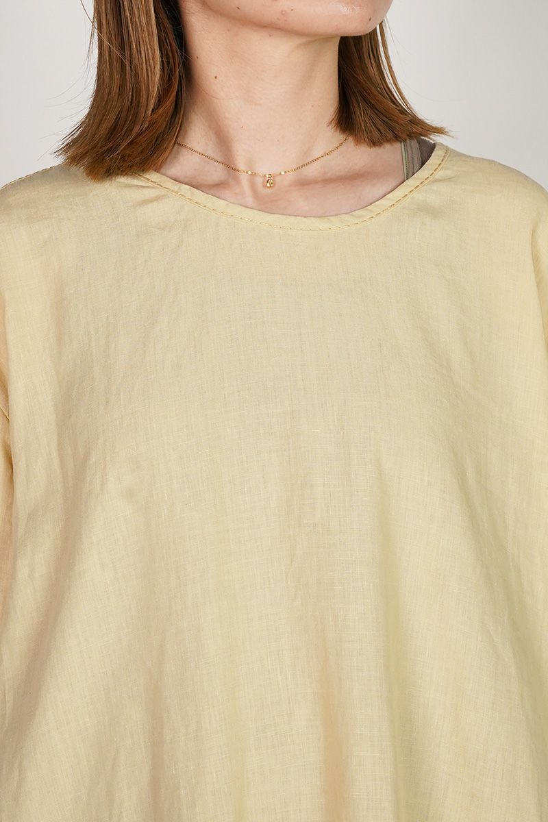 homspun(ホームスパン) リネンバイオ半袖プルオーバーワンピース 1642