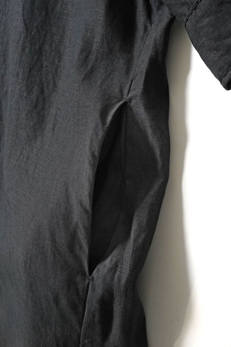 homspun(ホームスパン) リネンバイオ半袖プルオーバーワンピース 1642