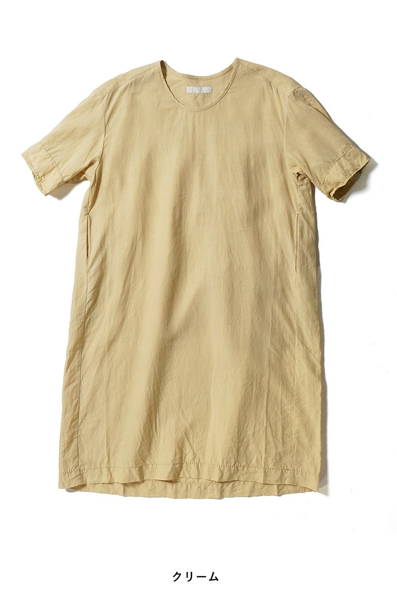 homspun(ホームスパン) リネンバイオ半袖プルオーバーワンピース 1642