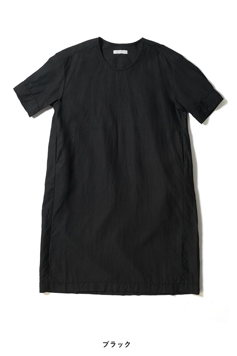 homspun(ホームスパン) リネンバイオ半袖プルオーバーワンピース 1642