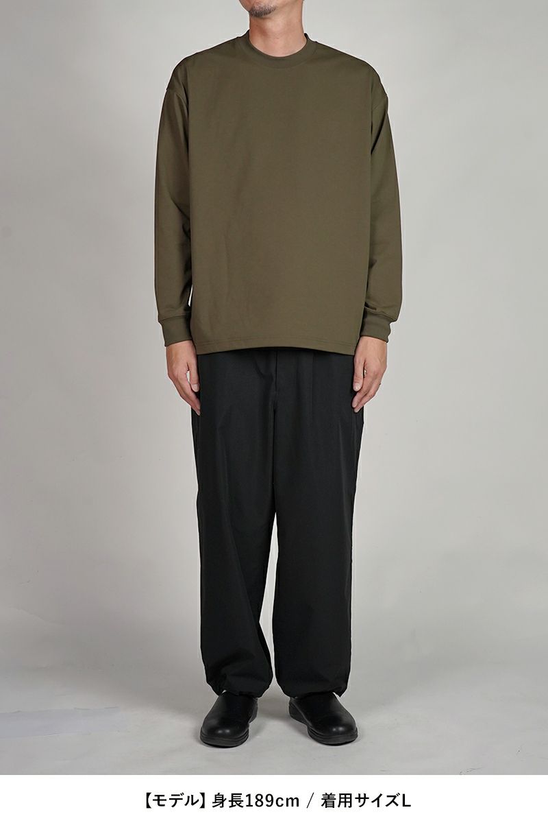 DAIWA PIER 39(ダイワピア39) TECH DRAWSTRING TEE L/S テックドローストリング長袖Tシャツ BE-31025W