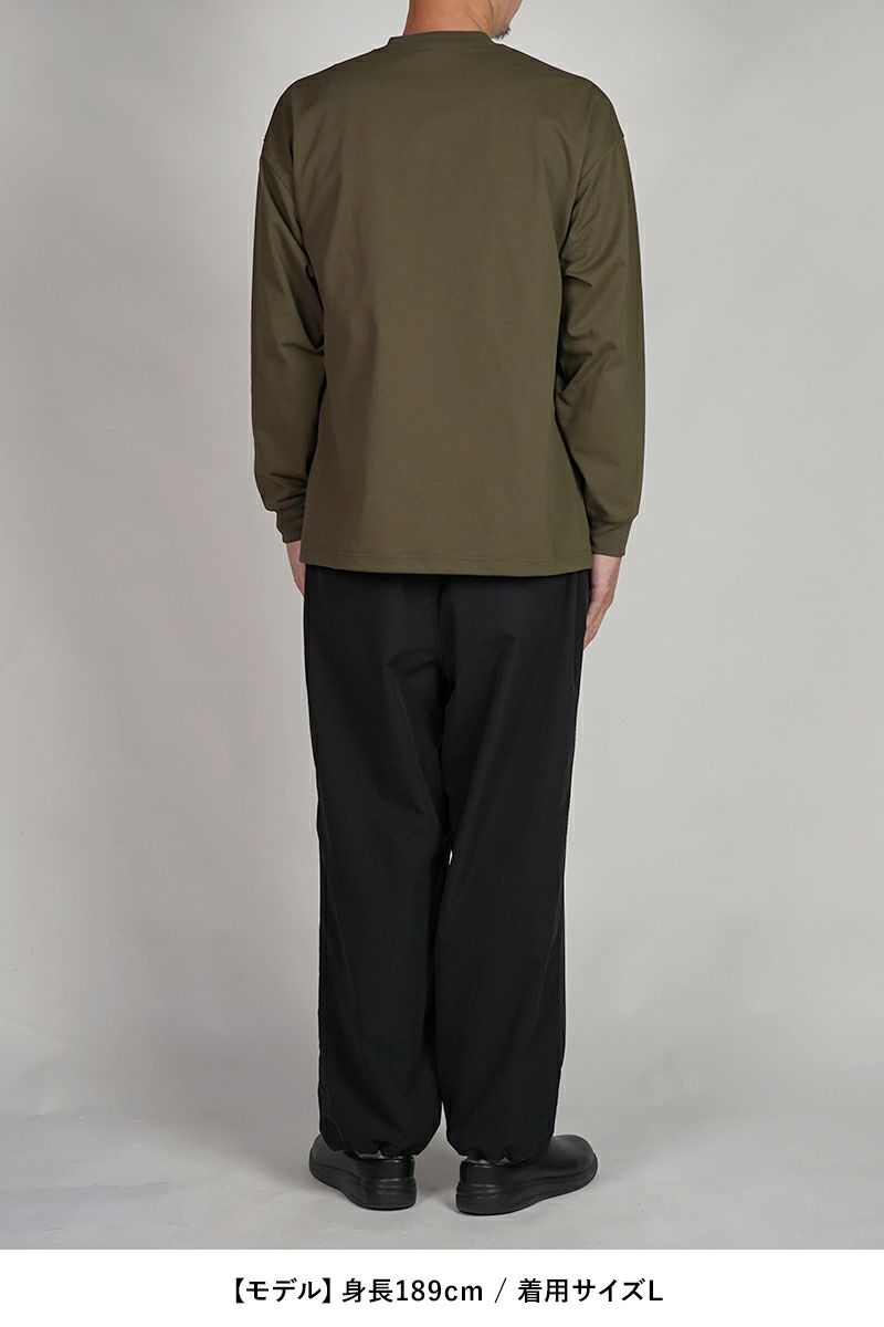 DAIWA PIER 39(ダイワピア39) TECH DRAWSTRING TEE L/S テックドローストリング長袖Tシャツ BE-31025W