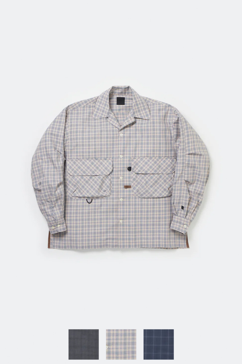 DAIWA PIER 39(ダイワピア39) TECH SPORTS OPEN COLLAR SHIRT L/S NOVA CHECK テック スポーツ オープンカラー ノバチェック 長袖シャツ BE-81025W