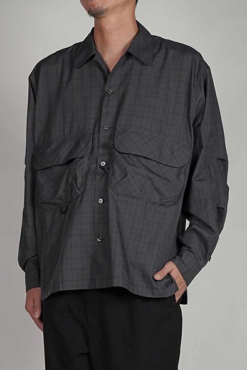 DAIWA PIER 39(ダイワピア39) TECH SPORTS OPEN COLLAR SHIRT L/S NOVA CHECK テック スポーツ オープンカラー ノバチェック 長袖シャツ BE-81025W