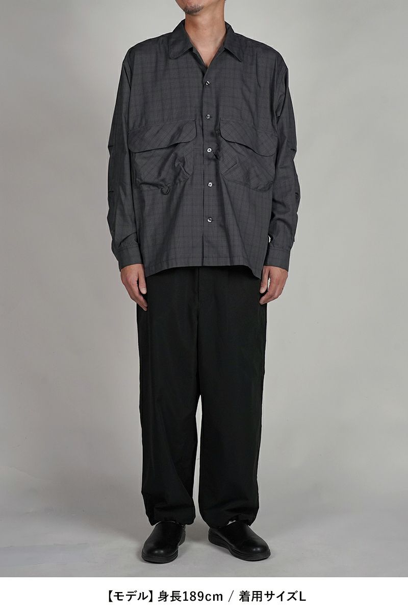 DAIWA PIER 39(ダイワピア39) TECH SPORTS OPEN COLLAR SHIRT L/S NOVA CHECK テック スポーツ オープンカラー ノバチェック 長袖シャツ BE-81025W