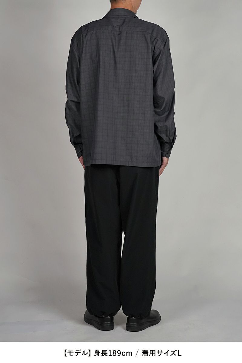 DAIWA PIER 39(ダイワピア39) TECH SPORTS OPEN COLLAR SHIRT L/S NOVA CHECK テック スポーツ オープンカラー ノバチェック 長袖シャツ BE-81025W