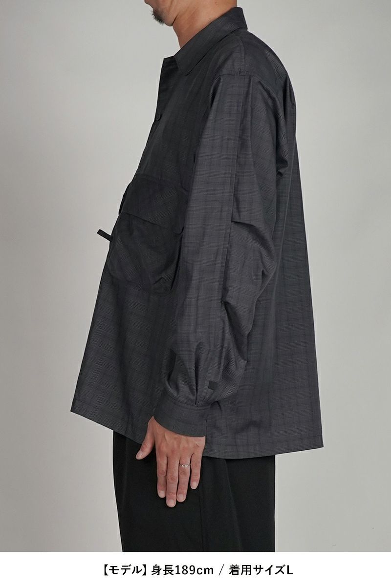 DAIWA PIER 39(ダイワピア39) TECH SPORTS OPEN COLLAR SHIRT L/S NOVA CHECK テック スポーツ オープンカラー ノバチェック 長袖シャツ BE-81025W