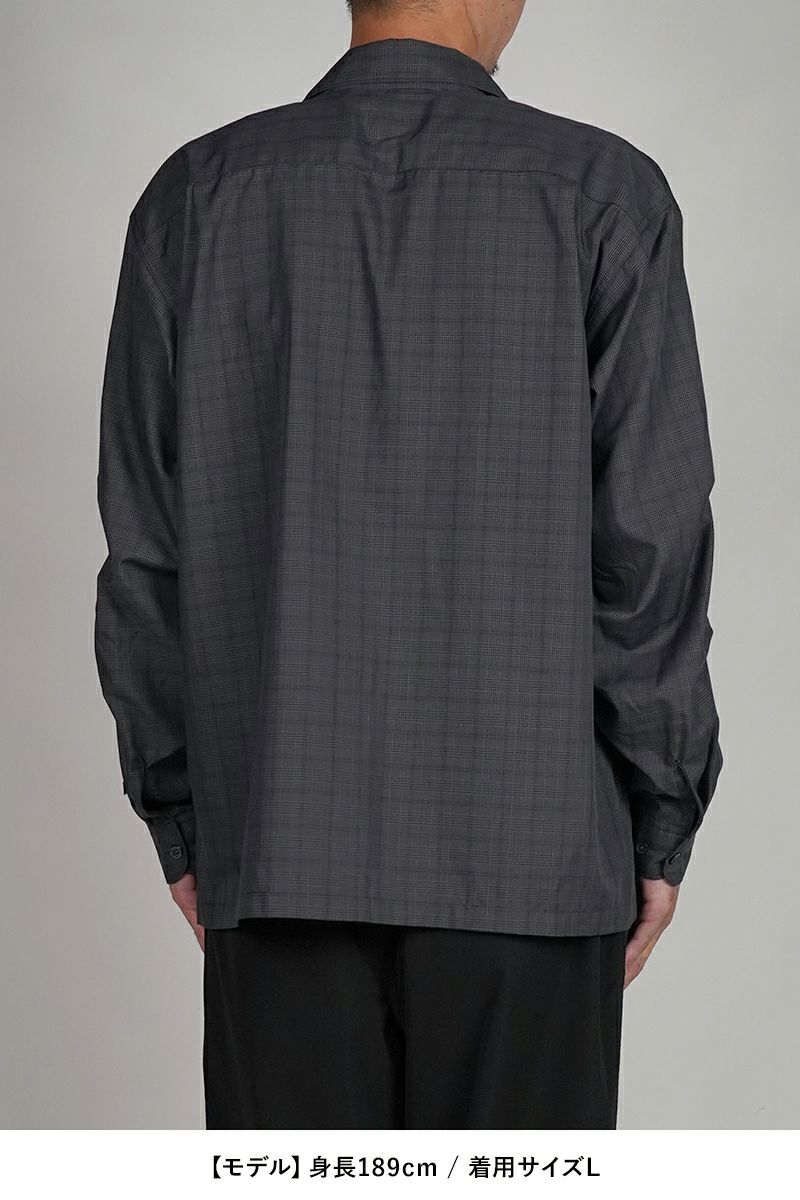 DAIWA PIER 39(ダイワピア39) TECH SPORTS OPEN COLLAR SHIRT L/S NOVA CHECK テック スポーツ オープンカラー ノバチェック 長袖シャツ BE-81025W