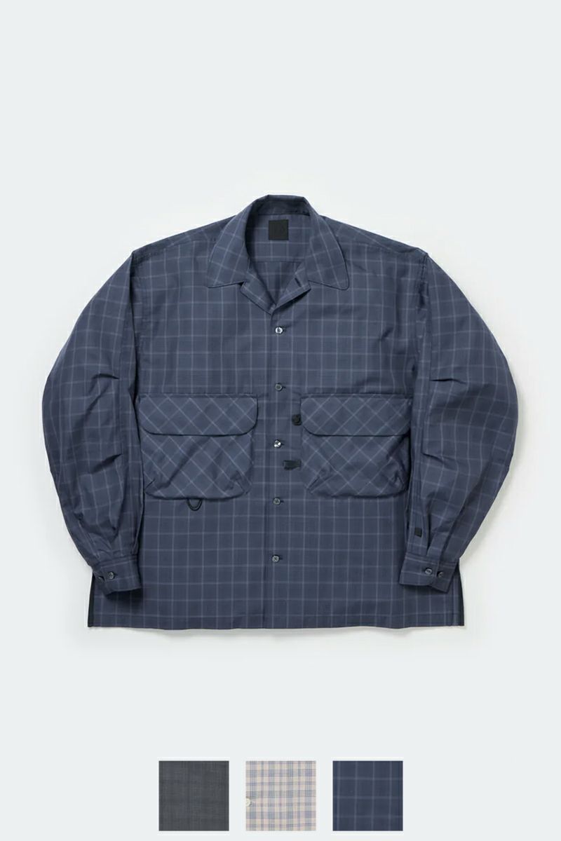 DAIWA PIER 39(ダイワピア39) W's TECH SPORTS OPEN COLLAR SHIRT L/S NOVA CHECK ウィメンズ テック スポーツ オープンカラー ノバチェック 長袖シャツ BE-81025WL