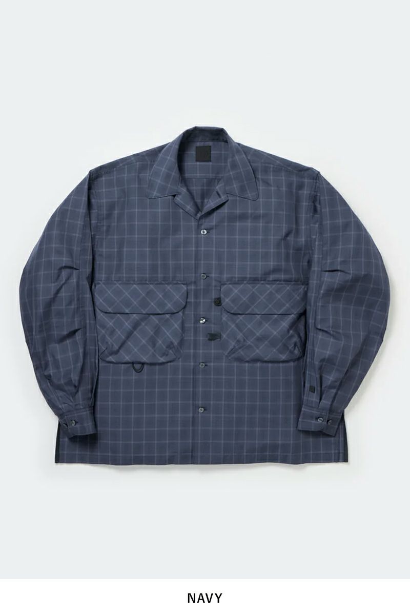 DAIWA PIER 39(ダイワピア39) W's TECH SPORTS OPEN COLLAR SHIRT L/S NOVA CHECK ウィメンズ テック スポーツ オープンカラー ノバチェック 長袖シャツ BE-81025WL