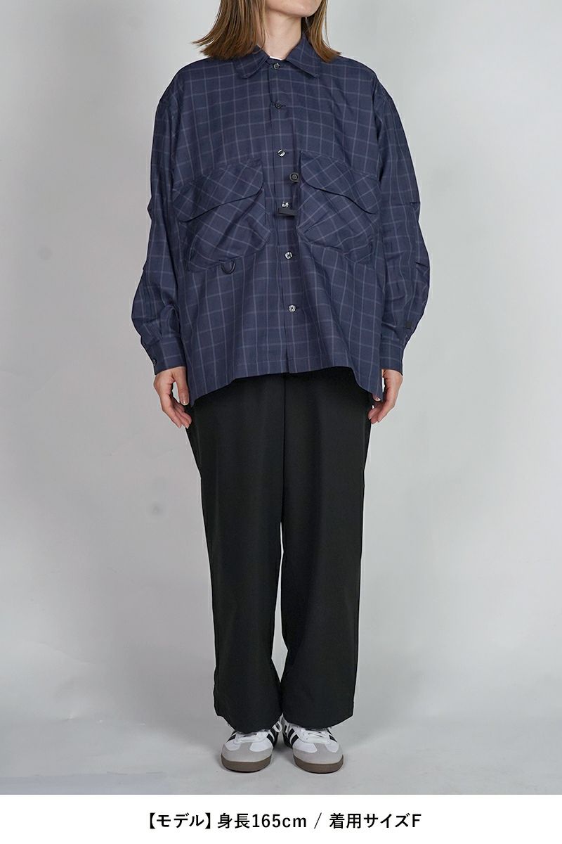 DAIWA PIER 39(ダイワピア39) W's TECH SPORTS OPEN COLLAR SHIRT L/S NOVA CHECK ウィメンズ テック スポーツ オープンカラー ノバチェック 長袖シャツ BE-81025WL