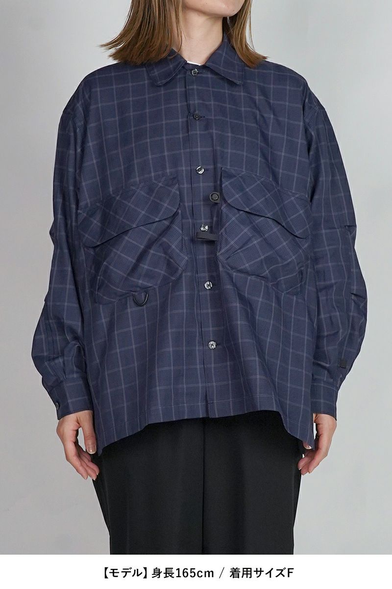 DAIWA PIER 39(ダイワピア39) W's TECH SPORTS OPEN COLLAR SHIRT L/S NOVA CHECK ウィメンズ テック スポーツ オープンカラー ノバチェック 長袖シャツ BE-81025WL